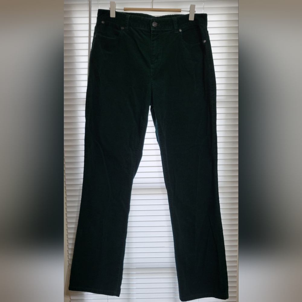 Talbots Dark Green Corduroy Pants
